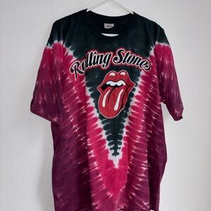 Vintage 1994 Rolling Stones Liquid Blue Tie dye Tee